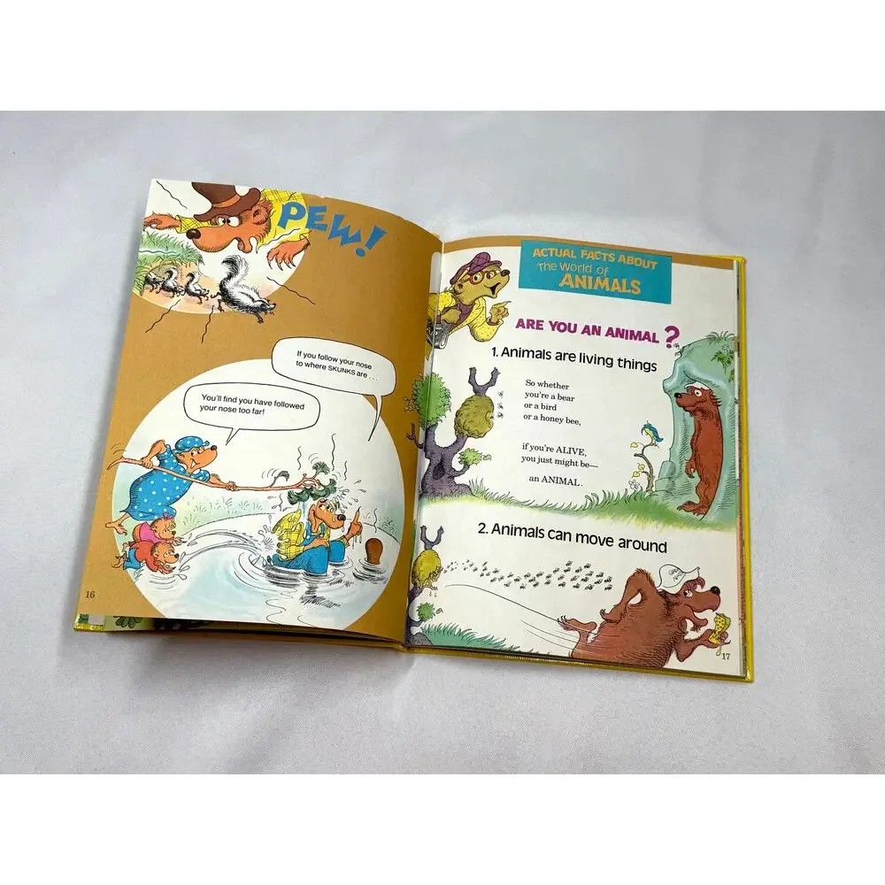 Vintage 1975 Berenstain Bears Nature Guide Hardcover Random House Bear Facts